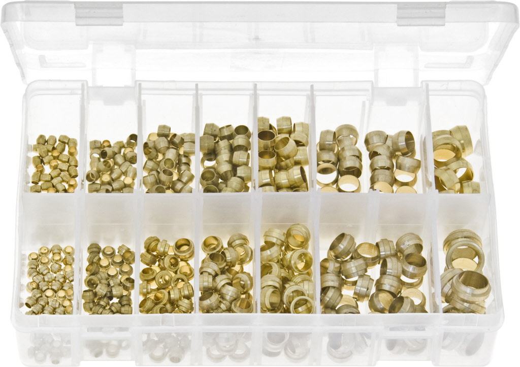 Connect 31172 Brass Olive Stepped 5/16in 100pc